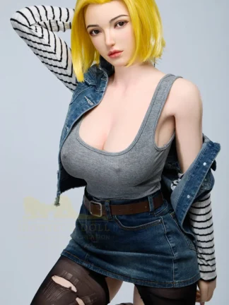 ตุ๊กตายางซิลิโคนทั้งตัว 159cm -Irontechdoll 159cm Android 18 S41 Joline
