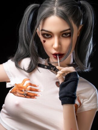 ตุ๊กตายางหัวซิลิโคนปลูกผม+ตัวTPE 173cm - Harley Quinn - Image 5