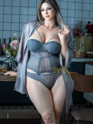 ตุ๊กตายางซิลิโคนทั้งตัว 162cm-Irontechdoll(Natural Optimized Series)BBW Sex Doll 162cm Plus S13 Celine