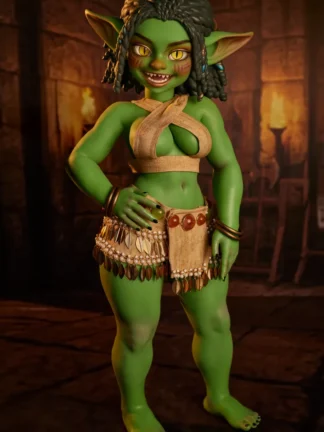 ตุ๊กตายางซิลิโคน Mini Doll 70cm- Climax Doll Goblin Girl Mini Sex Doll Si70 AT Kaela(Green) | CLM Classic