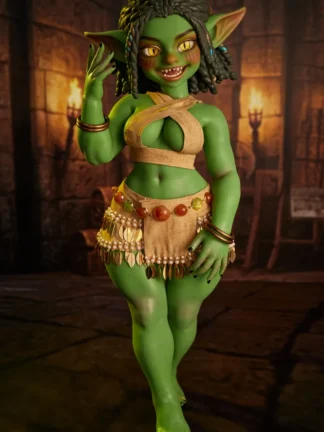ตุ๊กตายางซิลิโคน Mini Doll 70cm- Climax Doll Goblin Girl Mini Sex Doll Si70 AT Kaela(Green) | CLM Classic - Image 3