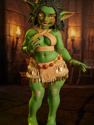 ตุ๊กตายางซิลิโคน Mini Doll 70cm- Climax Doll Goblin Girl Mini Sex Doll Si70 AT Kaela(Green) | CLM Classic - Image 4