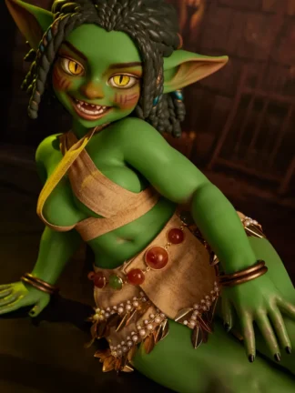 ตุ๊กตายางซิลิโคน Mini Doll 70cm- Climax Doll Goblin Girl Mini Sex Doll Si70 AT Kaela(Green) | CLM Classic - Image 8