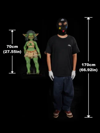 ตุ๊กตายางซิลิโคน Mini Doll 70cm- Climax Doll Goblin Girl Mini Sex Doll Si70 AT Kaela(Green) | CLM Classic - Image 24