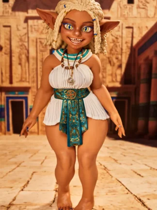 ตุ๊กตายางซิลิโคน Mini Doll 70cm- Climax Doll Goblin Girl Mini Sex Doll Si70 AT Kaela(Suntan) | CLM Classic