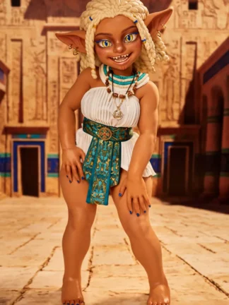 ตุ๊กตายางซิลิโคน Mini Doll 70cm- Climax Doll Goblin Girl Mini Sex Doll Si70 AT Kaela(Suntan) | CLM Classic - Image 2