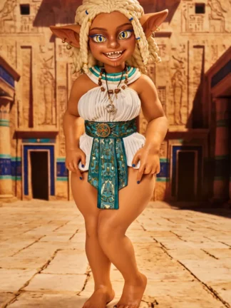 ตุ๊กตายางซิลิโคน Mini Doll 70cm- Climax Doll Goblin Girl Mini Sex Doll Si70 AT Kaela(Suntan) | CLM Classic - Image 4
